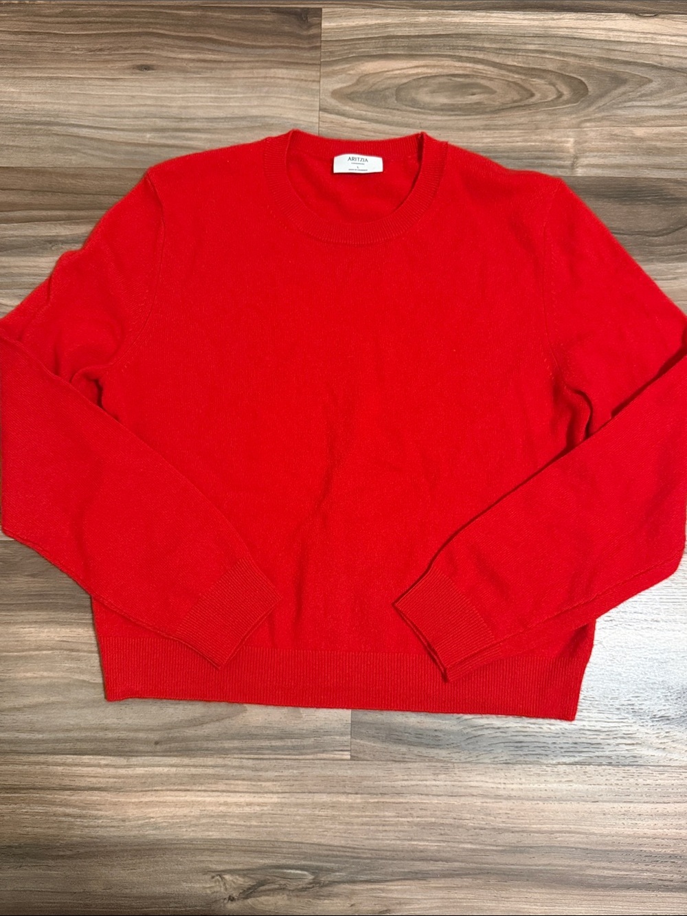 Aritzia Red Crew Neck Sweater
